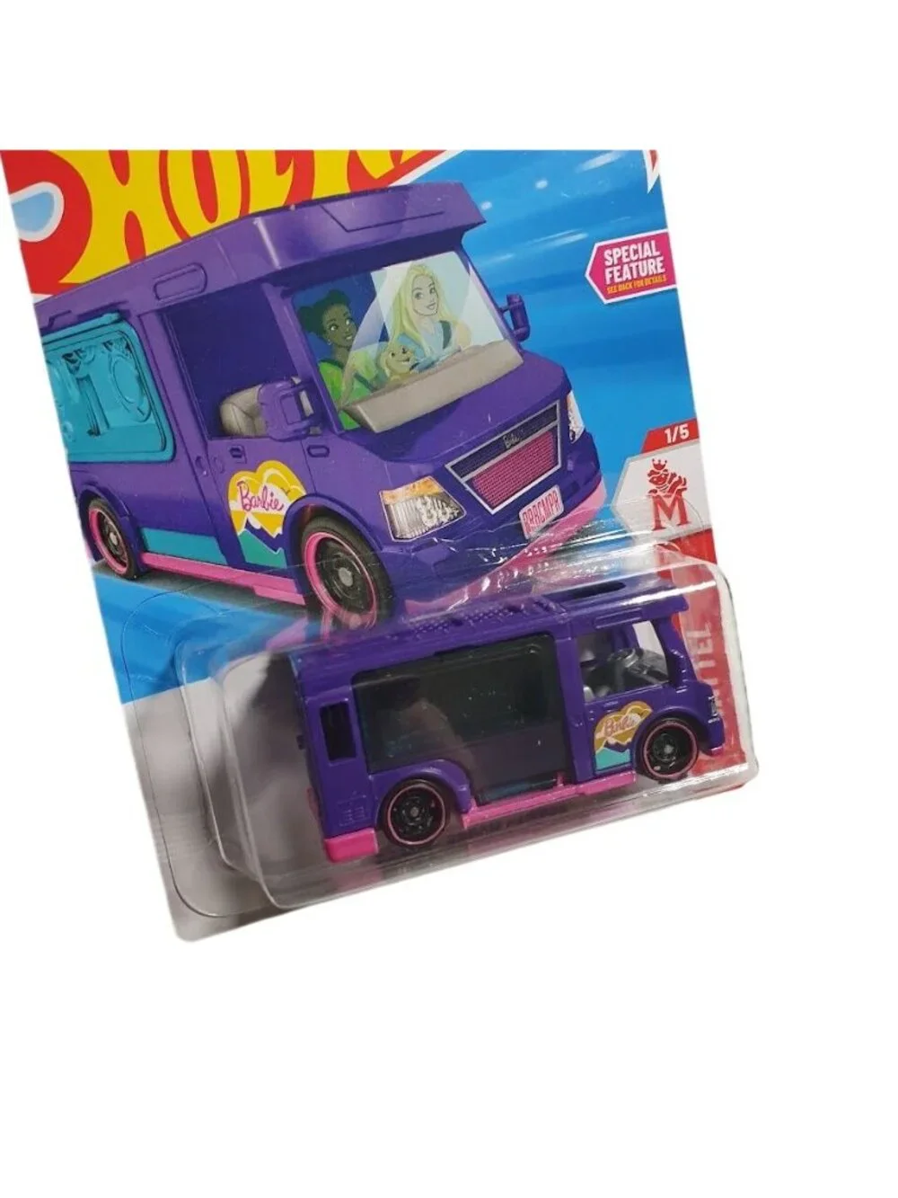 Hot Wheels Barbie Dream Camper Purple Pink Mattel Collectible Die-Cast Toy Girl